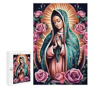 para Adultos 1000 PCS Rompecabezas Religion Poster2 Guadalupe Rompecabezas para Adultos Juego Familiar Corte De Precisión Cumpleaños Y Navidad 1000 PCS