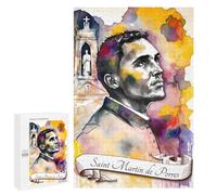 para Adultos 1000 PCS Rompecabezas Saint Martin De Porres Rompecabezas para Adultos Juegos Relajantes para La Diversión Familiar Juego Desafiante Regalos 1000 PCS