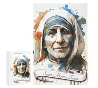 para Adultos 1000 PCS Rompecabezas Saint Mother Teresa India Rompecabezas para Adultos Juegos Relajantes para La Diversión Familiar Juego Desafiante Regalos 1000 PCS