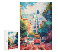 para Adultos 1000 PCS Rompecabezas San Francisco Art Rompecabezas para Adultos Juego Familiar Corte De Precisión Cumpleaños Y Navidad 1000 PCS