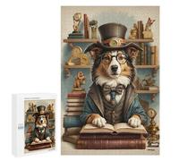 para Adultos 1000 PCS Rompecabezas Smart Collie Dog Class Rompecabezas para Adultos Juegos Relajantes para La Diversión Familiar Juego Desafiante Regalos 1000 PCS