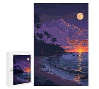 para Adultos 1000 PCS Rompecabezas SoCal Beach Pixel Art Rompecabezas para Adultos Juego Familiar Corte De Precisión Cumpleaños Y Navidad 1000 PCS