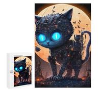 para Adultos 1000 PCS Rompecabezas Steampunk Cat Art Rompecabezas para Adultos Juegos Relajantes para La Diversión Familiar Juego Desafiante Regalos 1000 PCS