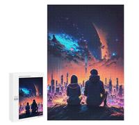 para Adultos 1000 PCS Rompecabezas Super Night Space City Rompecabezas para Adultos Juego Familiar Corte De Precisión Actividades Divertidas En Casa 1000 PCS