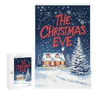 para Adultos 1000 PCS Rompecabezas The Christmas Eve House Rompecabezas para Adolescentes Juego Práctico Decoración del Hogar Juego Desafiante Regalos 1000 PCS