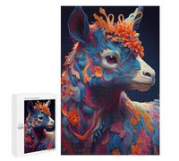 para Adultos 1000 PCS Rompecabezas The Cute Alpaca Rompecabezas para Adultos Juego Familiar Corte De Precisión Cumpleaños Y Navidad 1000 PCS