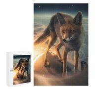 para Adultos 1000 PCS Rompecabezas The Fox on The Rocket Rompecabezas para Adolescentes Juego Práctico Decoración del Hogar Juego Desafiante Regalos 1000 PCS