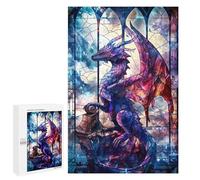 para Adultos 1000 PCS Rompecabezas Tranquil Azure Dragon Rompecabezas para Adolescentes Juego Práctico Decoración del Hogar Juego Desafiante Regalos 1000 PCS