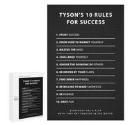 para Adultos 1000 PCS Rompecabezas Tyson 10 Rules For Success Rompecabezas para Adultos Juego Familiar Corte De Precisión Actividades Divertidas En Casa 1000 PCS