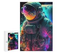 para Adultos 1000 PCS Rompecabezas Vibrant Astronaut Artwork -2 Rompecabezas para Adultos Juego De Ingenio Regalos para Mujeres Diversión En Casa Actividades, 1000 PCS