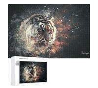 para Adultos 1000 PCS Rompecabezas Wild Tiger Majesty Rompecabezas para Adultos Juego De Ingenio Regalos para Mujeres Diversión En Casa Actividades, 1000 PCS