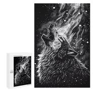 para Adultos 1000 PCS Rompecabezas Wolf Animal Drawing Rompecabezas para Adultos Juegos Relajantes para La Diversión Familiar Juego Desafiante Regalos 1000 PCS