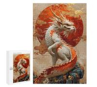 para Adultos 1000 PCS Rompecabezas Year of The Dragon Zodiac Rompecabezas para Adultos Juegos Relajantes para La Diversión Familiar Juego Desafiante Regalos 1000 PCS