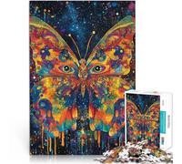 para Adultos 1000 Piezas Mariposa psicodélica Hecho de Papel，Apto para Mayores de 14 años. Juguetes educativos Gran Regalo。tamaño：38x52cm/14.96x20.47pulgada