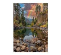 para Adultos 1000pcs(38x26cm) Rompecabezas Rainbow Reflections in Nature Rompecabezas para Adultos Juegos Familiares Corte De Precisión Juego Desafiante Regalos 1000pcs(38x26cm)