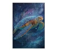 para Adultos 1000pcs(38x26cm) S Rompecabezas Galactic Sea Turtle Art Print Rompecabezas para Adultos Juego De Ingenio Análisis Y Lógica Cumpleaños Y Navidad 1000pcs(38x26cm) S