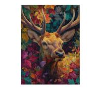 para Adultos 1000pcs(52x38cm) Rompecabezas Autumnal Deer Portrait-3 Rompecabezas para Adultos Juego De Ingenio Análisis Y Lógica Cumpleaños Y Navidad 1000pcs(52x38cm)