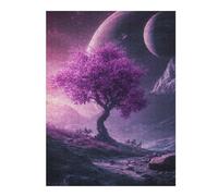 para Adultos 1000pcs(52x38cm) Rompecabezas Purple Planet Fantasy Landscape Rompecabezas para Adultos Juego De Ingenio Análisis Y Lógica Cumpleaños Y Navidad 1000pcs(52x38cm)