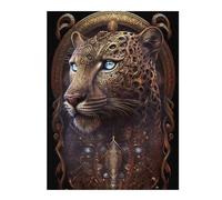 para Adultos 1000pcs(52x38cm) Rompecabezas Spiritual Cosmic Leopard Rompecabezas para Adultos Juegos Familiares Desafío Difícil Actividades Divertidas En Casa 1000pcs(52x38cm)