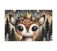 para Adultos 1000pcs(75x50cm) Rompecabezas Cute Whimsical Fawn Rompecabezas para Adultos Juegos Familiares Desafío Difícil Actividades Divertidas En Casa 1000pcs(75x50cm)