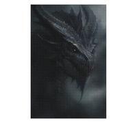 para Adultos 1000pcs(75x50cm) Rompecabezas Dark Dragon Fantasy Artwork Rompecabezas para Adultos Juego Práctico Regalo De Cumpleaños Diversión En Casa Actividades, 1000pcs(75x50cm)