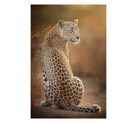 para Adultos 1000pcs(75x50cm) Rompecabezas Leopard in Golden Light Rompecabezas para Adultos Juego De Ingenio Análisis Y Lógica Cumpleaños Y Navidad 1000pcs(75x50cm)