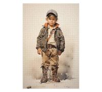 para Adultos 1000pcs(75x50cm) Rompecabezas Young Boy in Adventure Gear Rompecabezas para Adultos Juegos Familiares Desafío Difícil Actividades Divertidas En Casa 1000pcs(75x50cm)