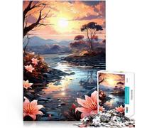 para Adultos 2000 Piezas “Arte paisajístico” Hecho de Papel，para Mayores de 14 años Juegos de relajación Ofrecido como Regalo para Toda la Familia.。tamaño：70x100cm/27.5x39.3pulgada