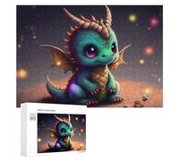 para Adultos 300 PCS Rompecabezas Adorable Baby Dragon Illustration -1 Rompecabezas para Adultos Juguetes Antiestrés Aliviador del Estrés Juego Desafiante Regalos 300 PCS