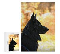 para Adultos 300 PCS Rompecabezas Belgian Shepherd Dog Rompecabezas para Adultos Juego Familiar Corte De Precisión Cumpleaños Y Navidad 300 PCS