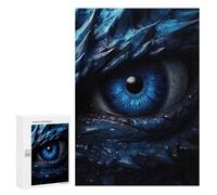 para Adultos 300 PCS Rompecabezas Blue Dragon Eye Rompecabezas para Adultos Juego Familiar Corte De Precisión Cumpleaños Y Navidad 300 PCS