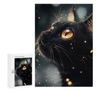 para Adultos 300 PCS Rompecabezas Bombay Cat Under Twilight Sparks Rompecabezas para Adultos Juego Familiar Corte De Precisión Cumpleaños Y Navidad 300 PCS