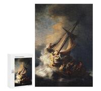 para Adultos 300 PCS Rompecabezas Christ in The Storm Rompecabezas para Adultos Juego Familiar Corte De Precisión Cumpleaños Y Navidad 300 PCS