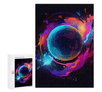 para Adultos 300 PCS Rompecabezas Colorful Cosmic Sphere Rompecabezas para Adultos Juegos Relajantes para La Diversión Familiar Juego Desafiante Regalos 300 PCS