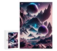 para Adultos 300 PCS Rompecabezas Cosmic Oasis Rompecabezas para Adolescentes Juego Práctico Decoración del Hogar Juego Desafiante Regalos 300 PCS