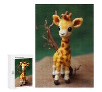 para Adultos 300 PCS Rompecabezas Cute African Baby Giraffe Rompecabezas para Adultos Juegos Relajantes para La Diversión Familiar Juego Desafiante Regalos 300 PCS