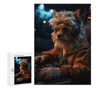 para Adultos 300 PCS Rompecabezas Cute Gaming Dog Rompecabezas para Adultos Juegos Relajantes para La Diversión Familiar Juego Desafiante Regalos 300 PCS