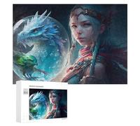 para Adultos 300 PCS Rompecabezas Dragon Within Fantasy Artwork Rompecabezas para Adultos Juguetes Antiestrés Aliviador del Estrés Juego Desafiante Regalos 300 PCS