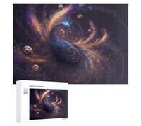 para Adultos 300 PCS Rompecabezas Enchanted Peacock A Visionary Artwork Rompecabezas para Adultos Juego De Ingenio Regalos para Mujeres Diversión En Casa Actividades, 300 PCS
