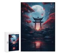 para Adultos 300 PCS Rompecabezas Fantasy Japan Torri Gate Rompecabezas para Adultos Juego Familiar Corte De Precisión Cumpleaños Y Navidad 300 PCS