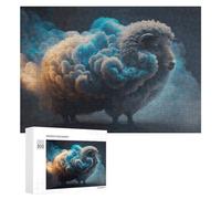 para Adultos 300 PCS Rompecabezas Fantasy Sheep with Futuristic Headphones Rompecabezas para Adultos Juego De Ingenio Regalos para Mujeres Diversión En Casa Actividades, 300 PCS