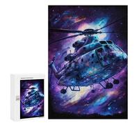 para Adultos 300 PCS Rompecabezas Galactic Helicopter Adventure -7 Rompecabezas para Adultos, Divertidos Y con Humor para Cumpleaños, Navidad, 300 PCS