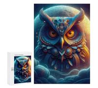 para Adultos 300 PCS Rompecabezas Galactic Owl Majesty -3 Rompecabezas para Adultos Juguetes Antiestrés Aliviador del Estrés Juego Desafiante Regalos 300 PCS