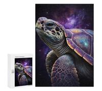 para Adultos 300 PCS Rompecabezas Galactic Turtle Shell Artwork Rompecabezas para Adultos Juego Familiar Corte De Precisión Actividades Divertidas En Casa 300 PCS