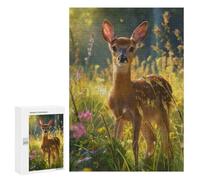 para Adultos 300 PCS Rompecabezas Gentle Deer Rompecabezas para Adultos Juegos Relajantes para La Diversión Familiar Juego Desafiante Regalos 300 PCS