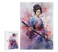 para Adultos 300 PCS Rompecabezas Girls Flowers Japanese Rompecabezas para Adultos Juegos Relajantes para La Diversión Familiar Juego Desafiante Regalos 300 PCS