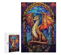 para Adultos 300 PCS Rompecabezas Gold Textra Dragon Rompecabezas para Adolescentes Juego Práctico Decoración del Hogar Juego Desafiante Regalos 300 PCS