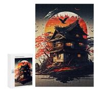 para Adultos 300 PCS Rompecabezas House of The Rising Sun Rompecabezas para Adultos Juego Familiar Corte De Precisión Cumpleaños Y Navidad 300 PCS