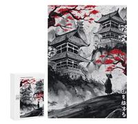 para Adultos 300 PCS Rompecabezas Japanese Traveler Ink Wash Rompecabezas para Adultos Juego Familiar Corte De Precisión Cumpleaños Y Navidad 300 PCS
