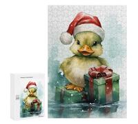 para Adultos 300 PCS Rompecabezas Jolly Happy Duck Christmas Rompecabezas para Adultos Juegos Relajantes para La Diversión Familiar Juego Desafiante Regalos 300 PCS